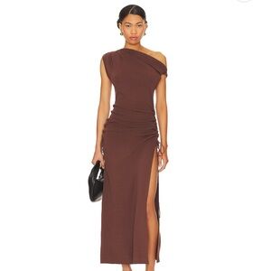 NWT Lioness Midi Dress in Brown from Revolve